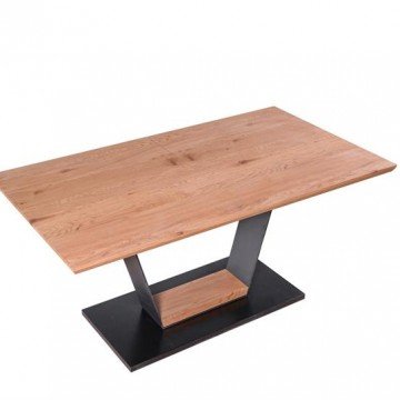 Фото2.Розкладний стіл URBANO 160 (220) x90 Halmar дуб / чорний